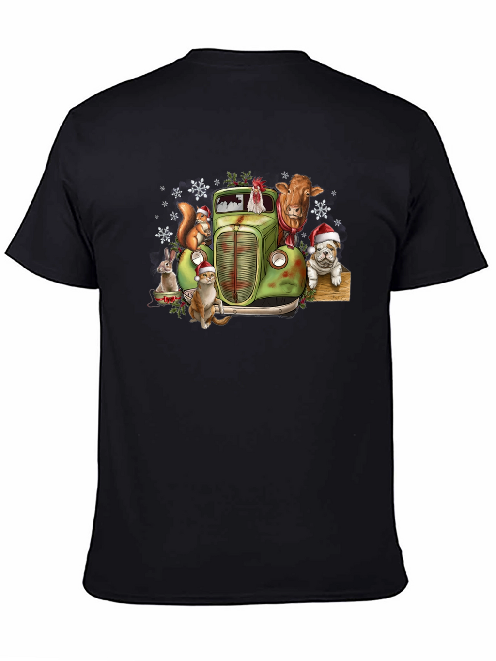 Festive Farm Animal Truck Graphic Tee