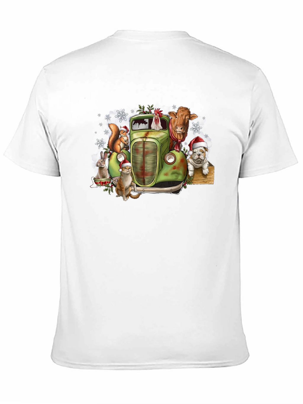 Festive Farm Animal Truck Graphic Tee