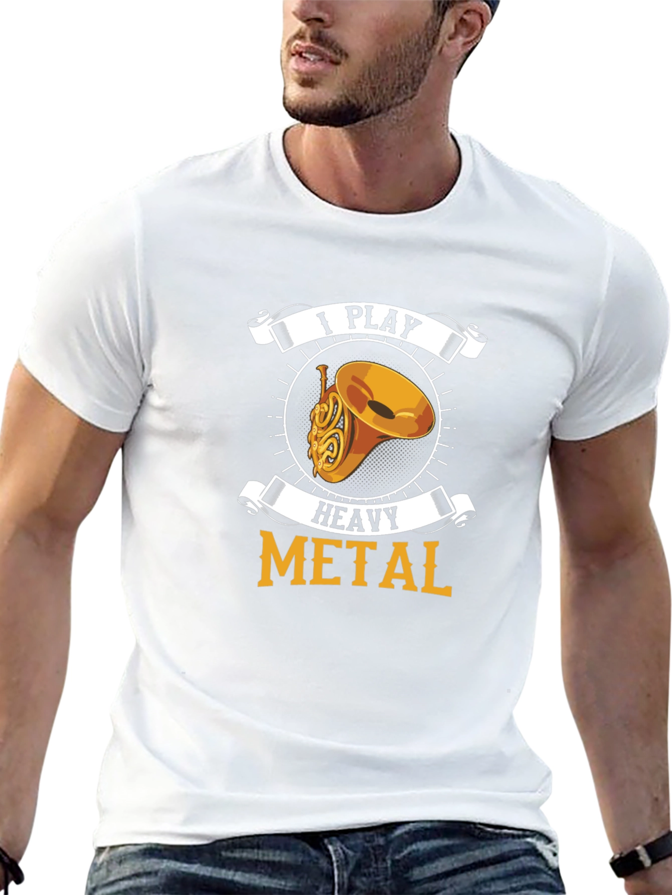 I Play Heavy Metal French Horn T-Shirt