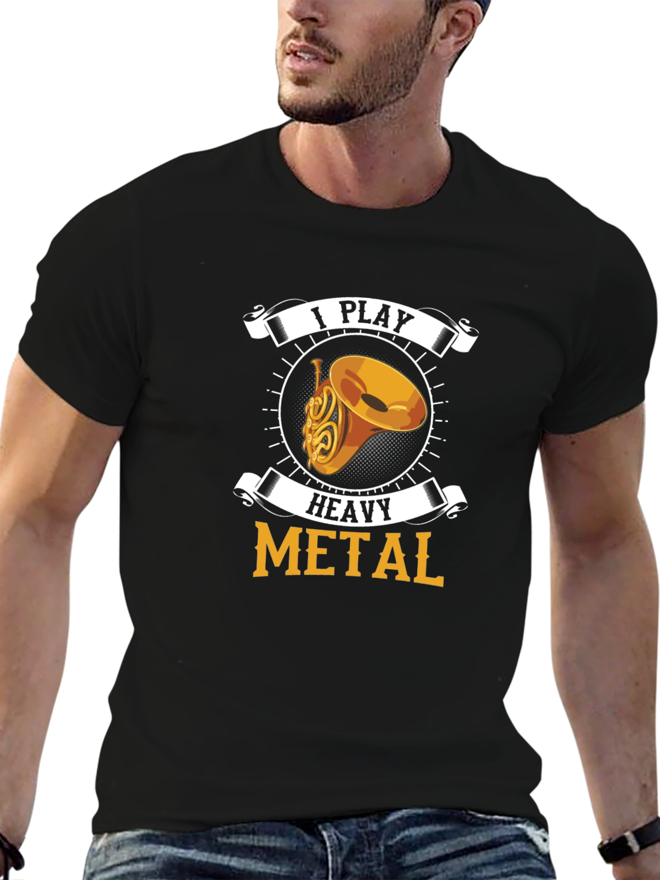 I Play Heavy Metal French Horn T-Shirt
