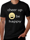 Cheer Up Be Happy Graphic T-Shirt