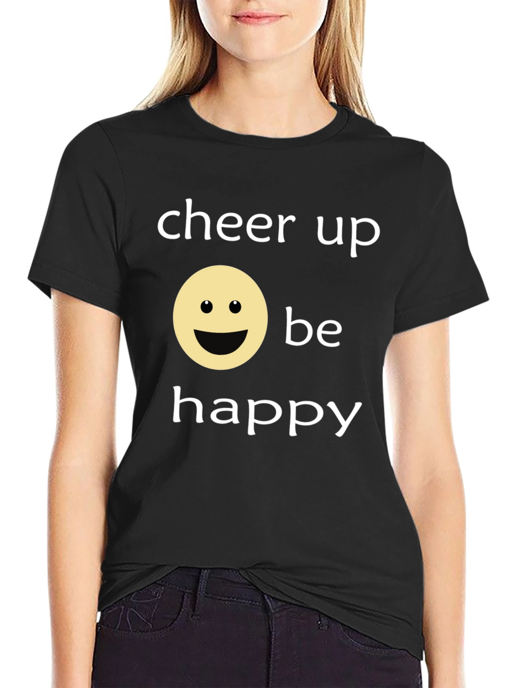 Cheer Up Be Happy Graphic T-Shirt