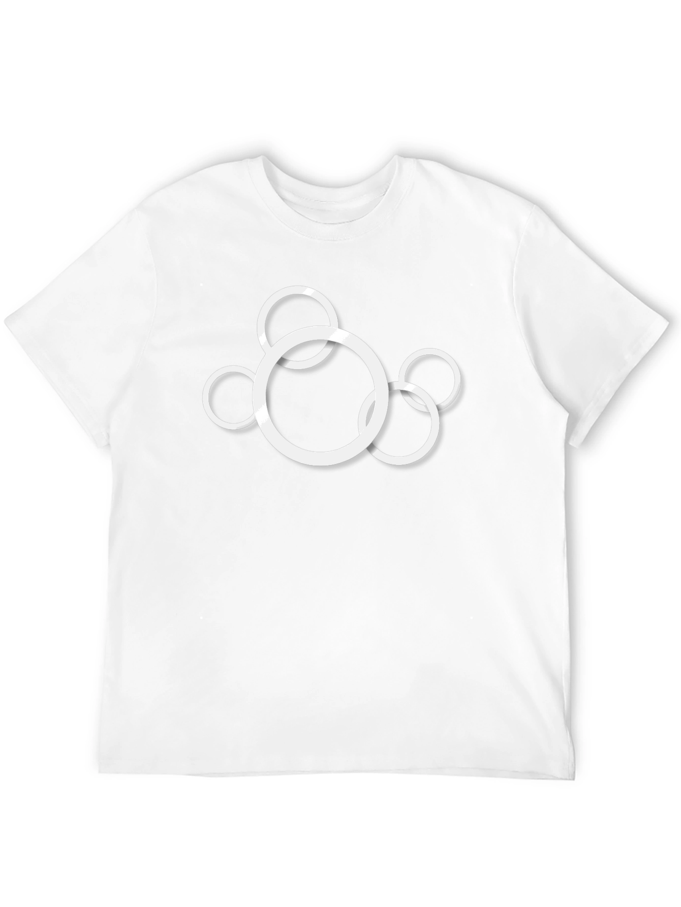 Modern Circle Graphic Black T-Shirt