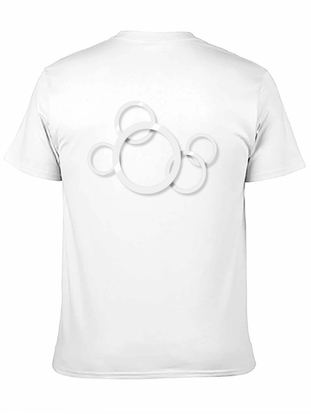 Modern Circle Graphic Black T-Shirt