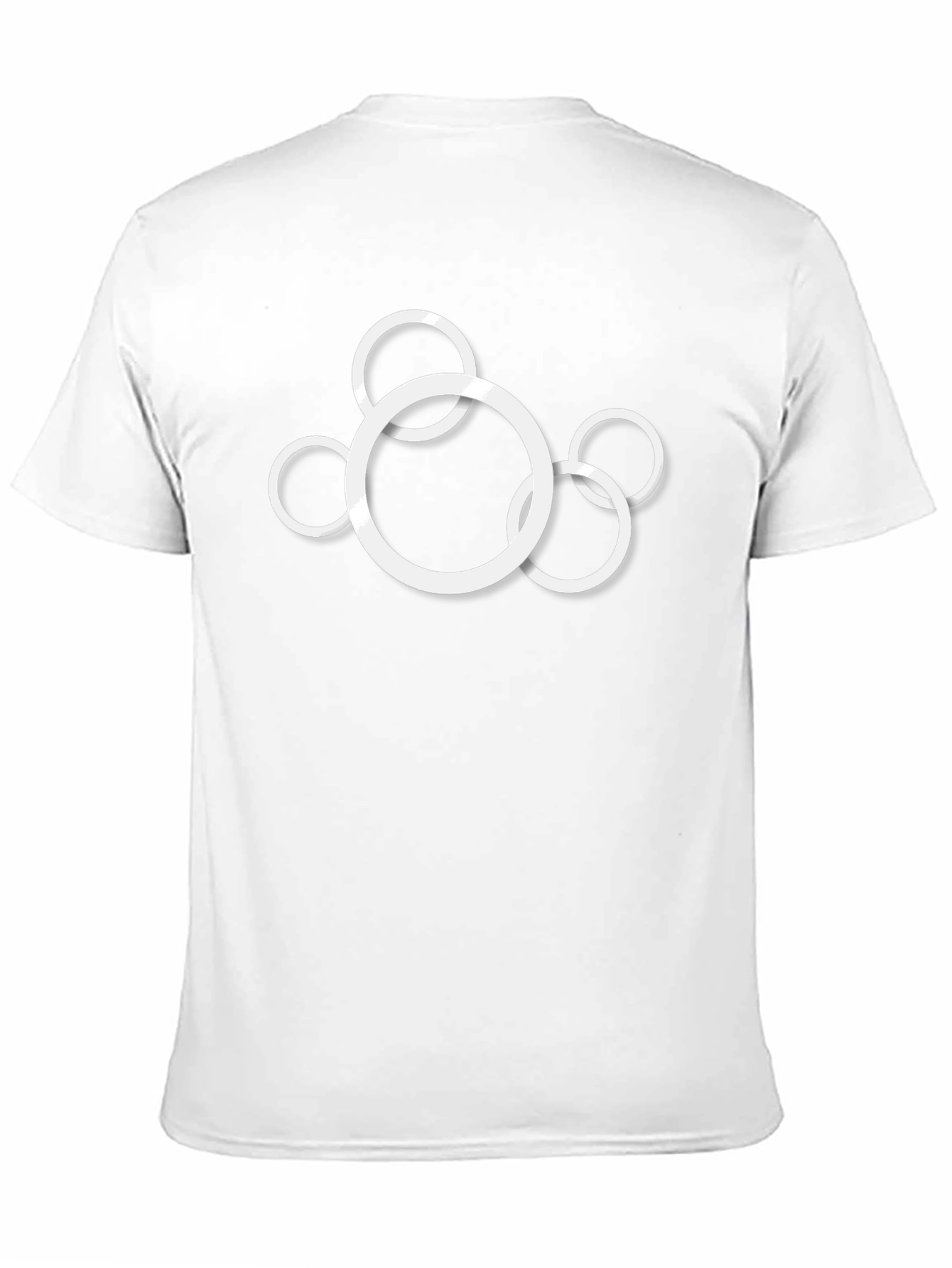 Modern Circle Graphic Black T-Shirt