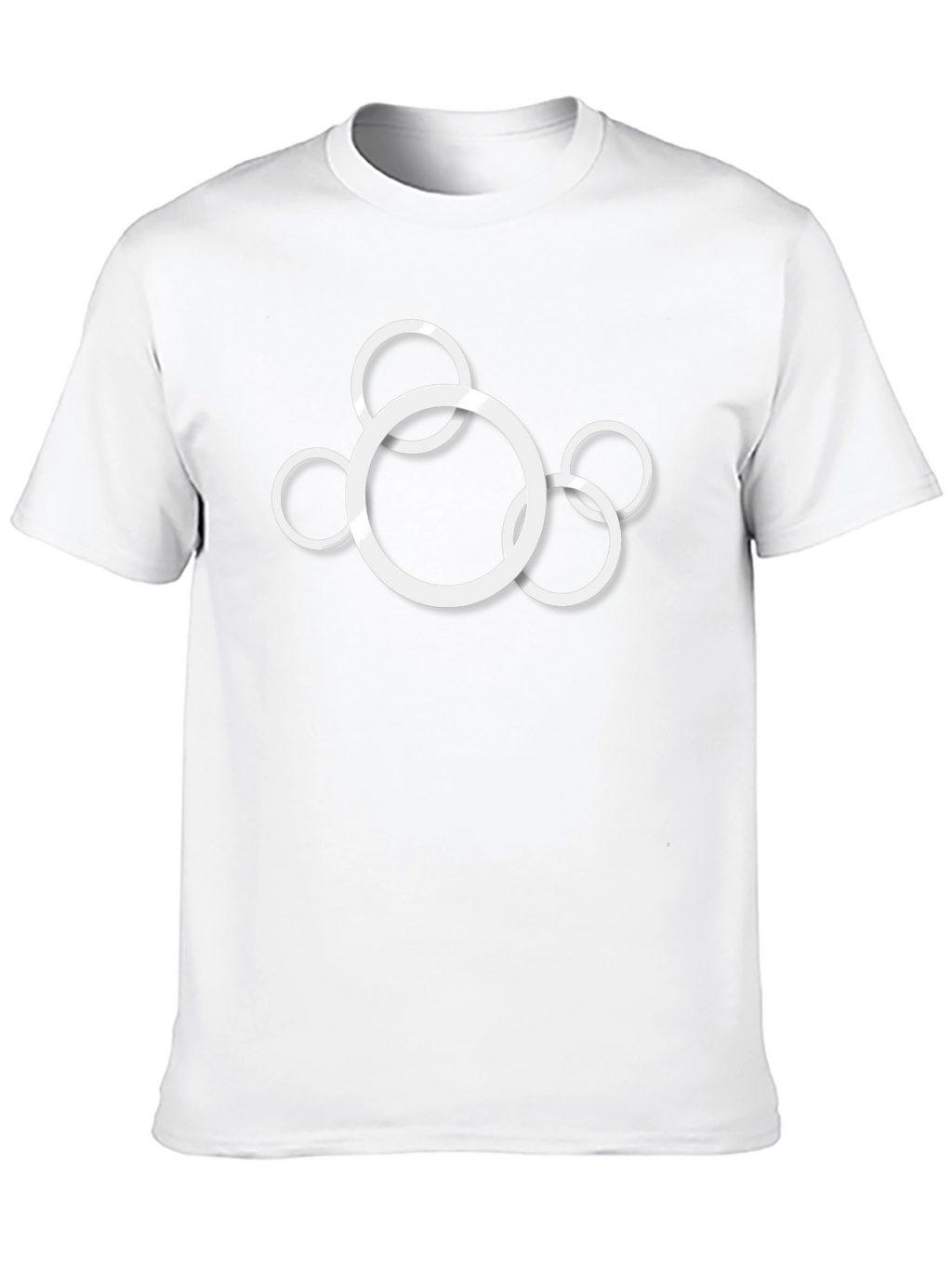 Modern Circle Graphic Black T-Shirt