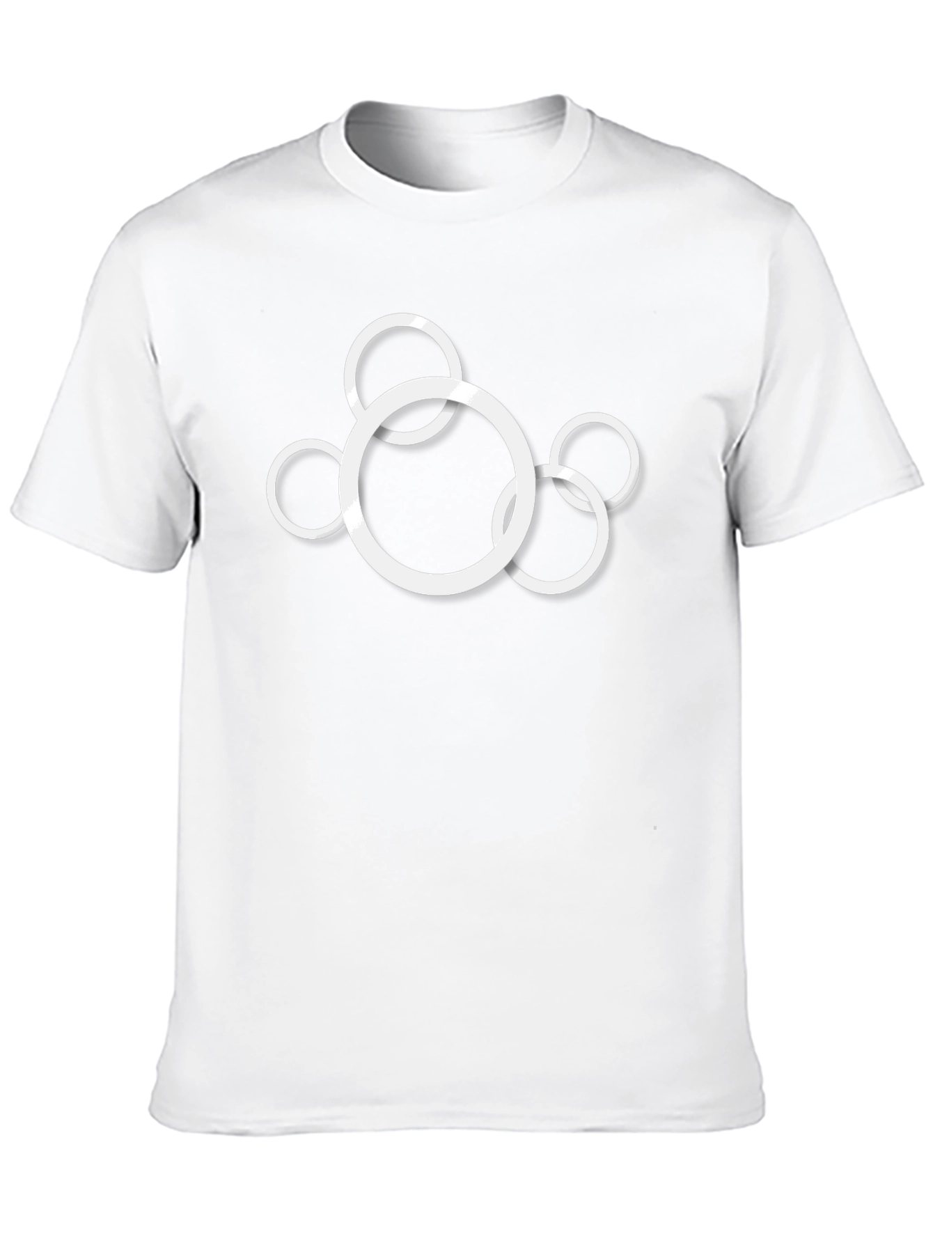Modern Circle Graphic Black T-Shirt