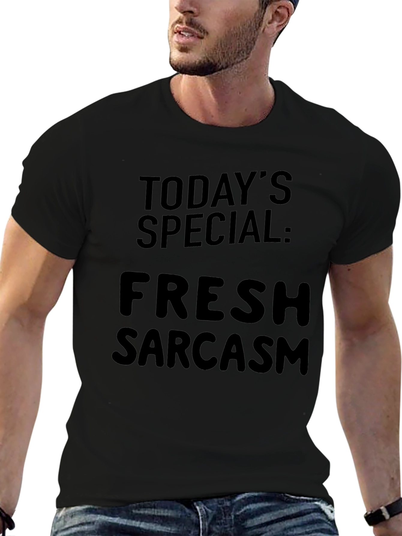 Funny Sarcastic Black Graphic T-Shirt