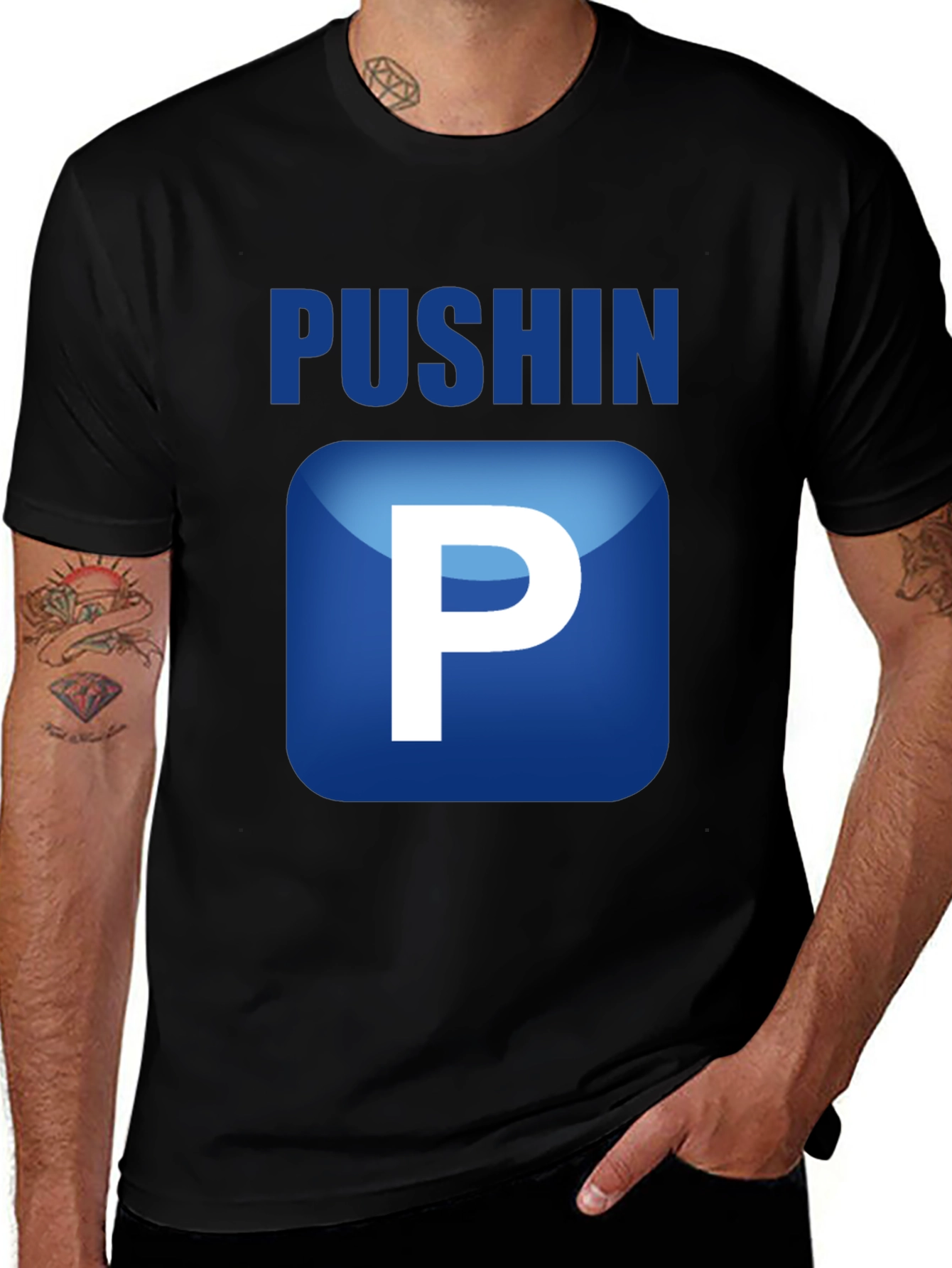 Pushin P Graphic T-Shirt - Trendy & Comfortable