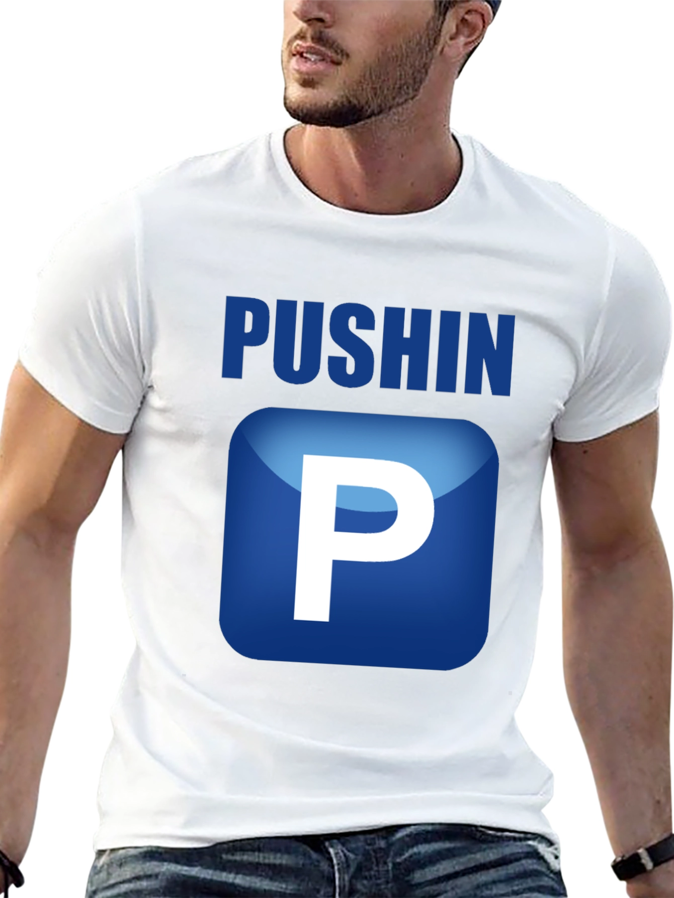 Pushin P Graphic T-Shirt - Trendy & Comfortable