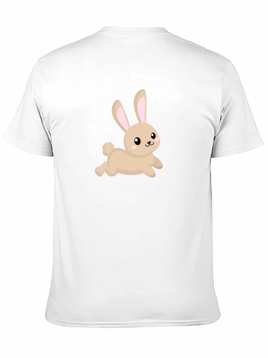 Cute Bunny Graphic Black T-Shirt