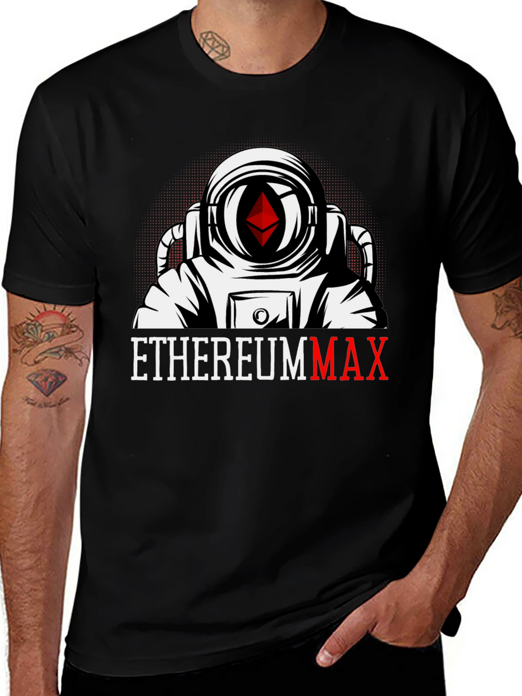 EthereumMax Astronaut Graphic T-Shirt