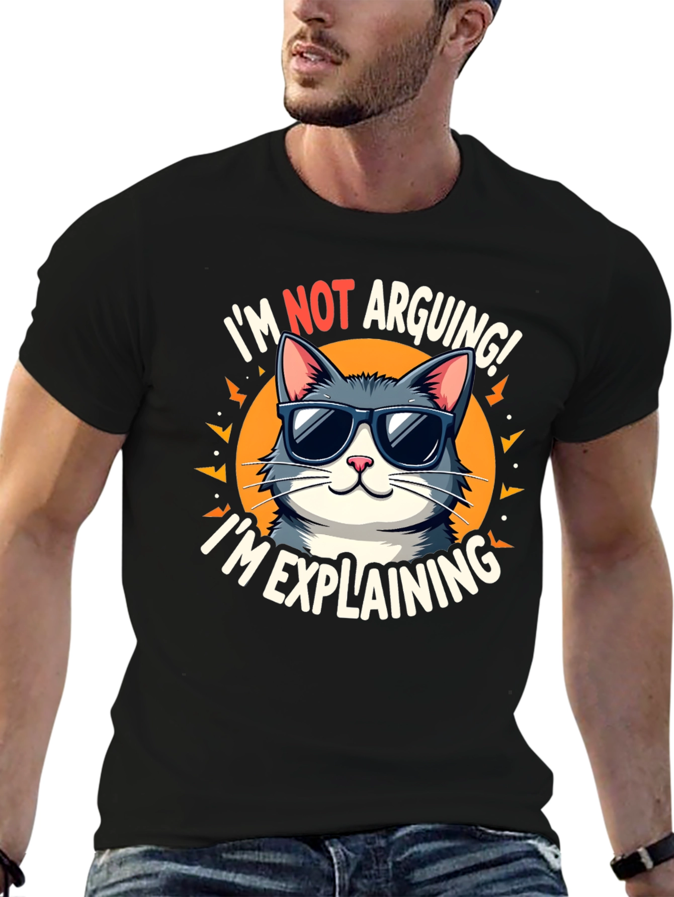 Im Not Arguing Im Explaining Cat Graphic T-Shirt