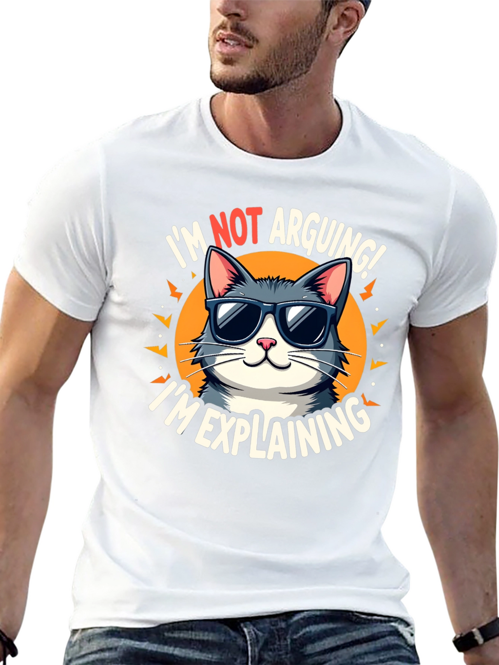 Im Not Arguing Im Explaining Cat Graphic T-Shirt