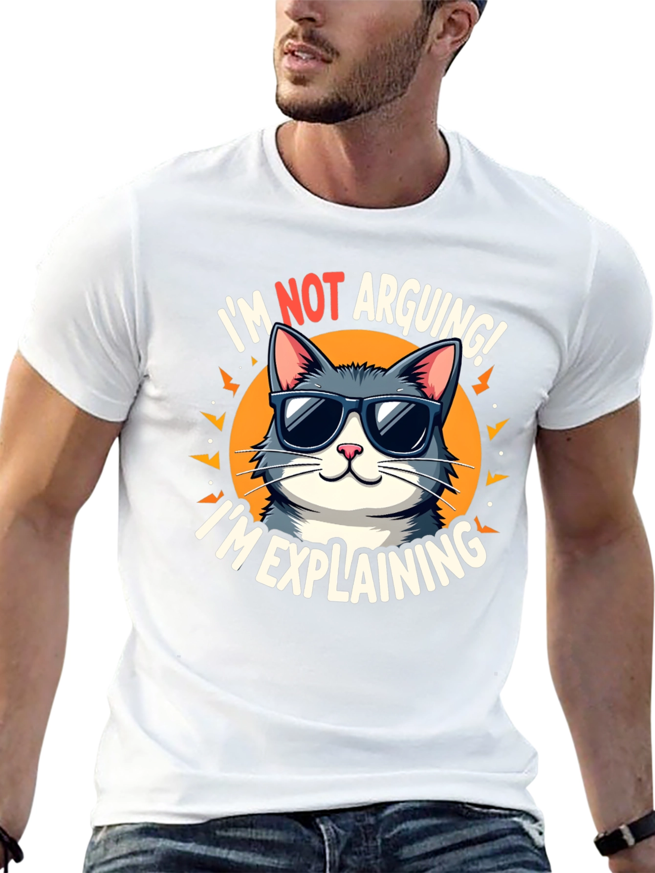 Im Not Arguing Im Explaining Cat Graphic T-Shirt