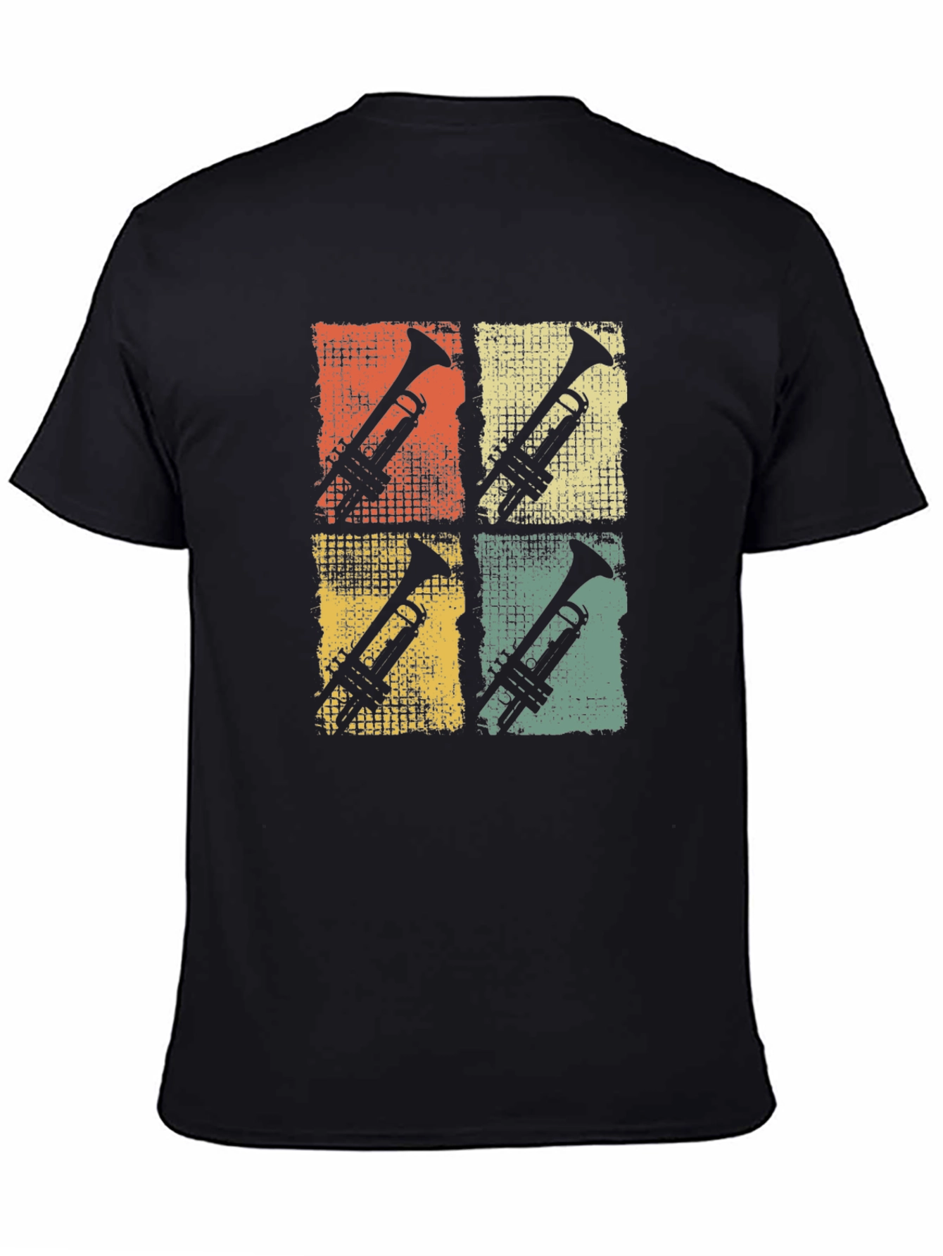 Vintage Trumpet Black T-Shirt