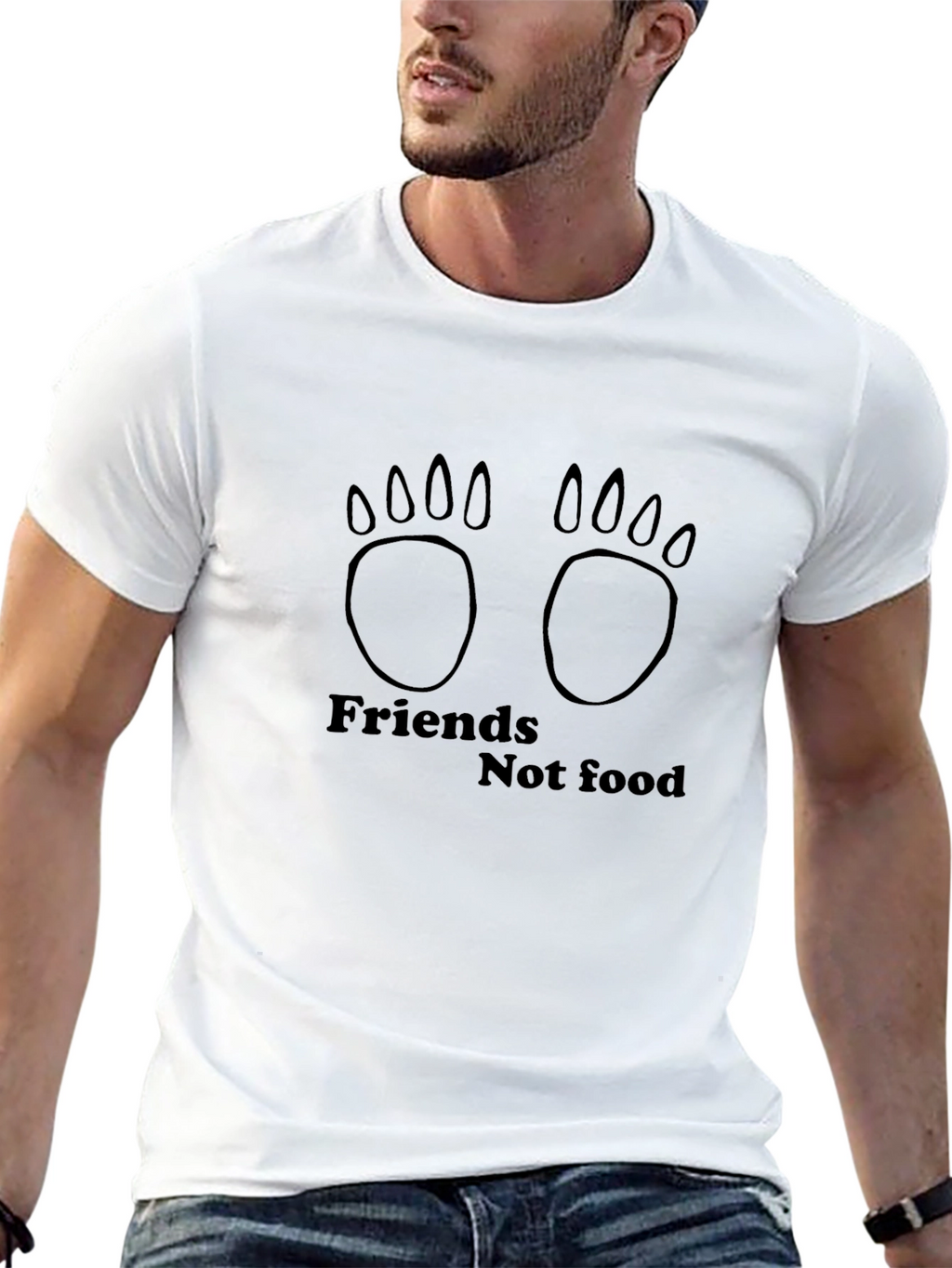 Friends Not Food T-Shirt Vegan Tee