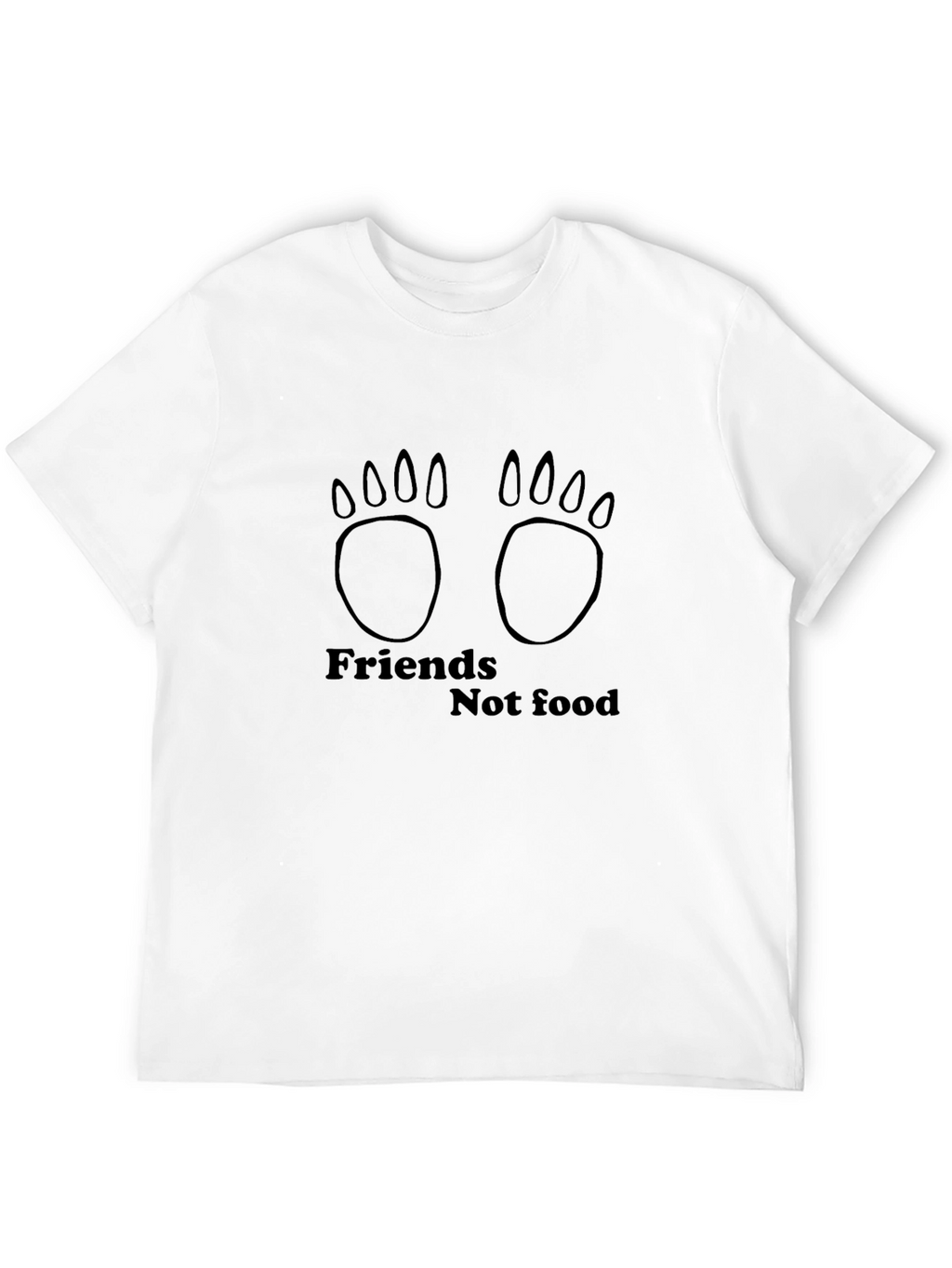 Friends Not Food T-Shirt Vegan Tee