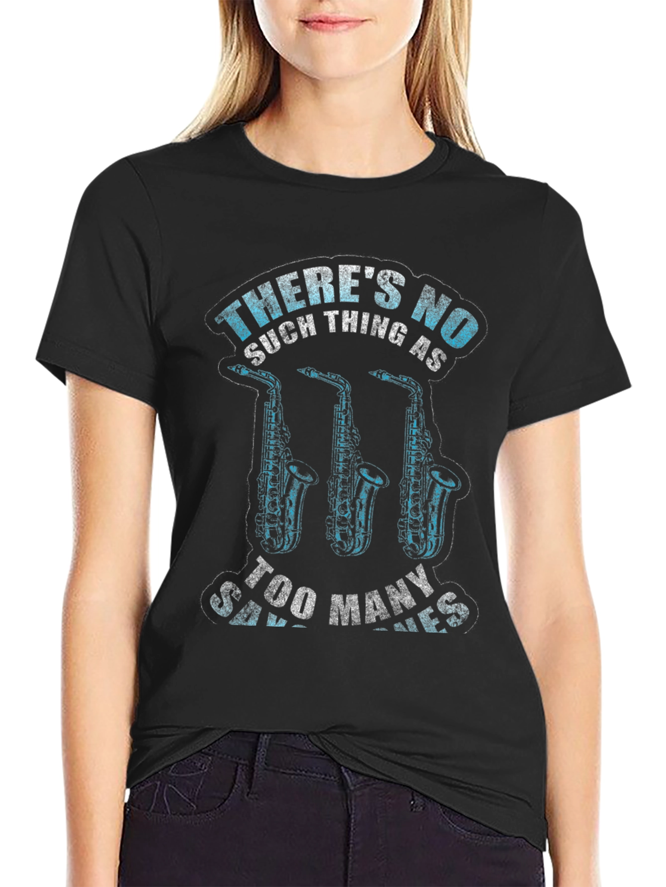 Saxophone Lover T-Shirt - Theres No Such Thing As Too Many Saxes