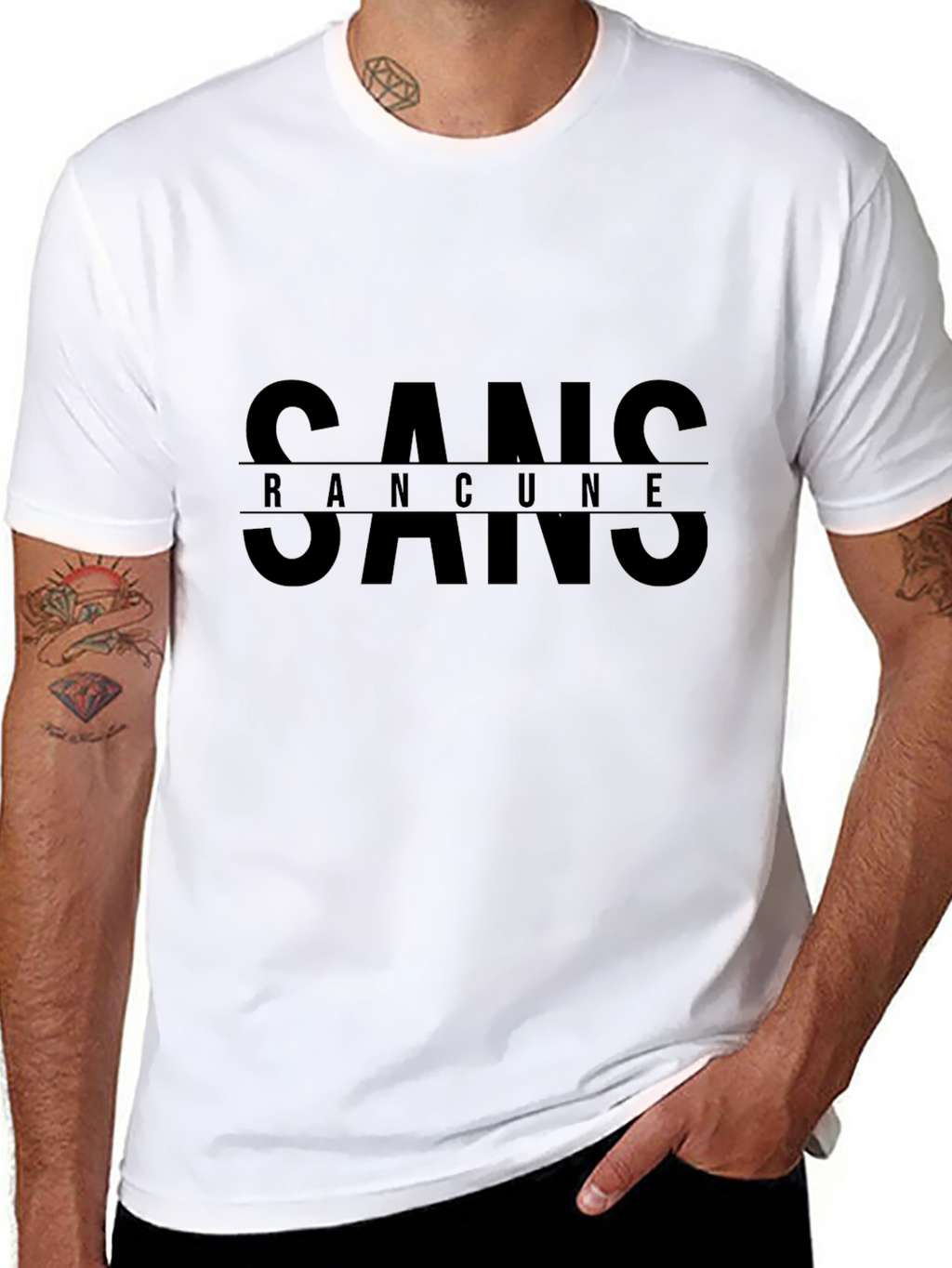 Sans Rancune Graphic T-Shirt - Classic Crew Neck Tee