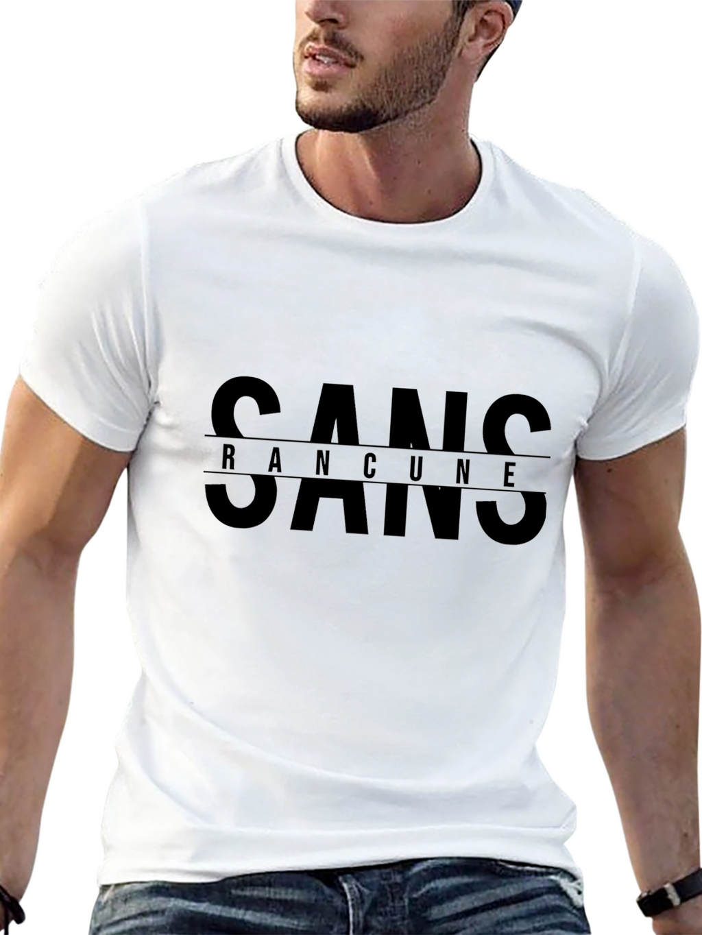 Sans Rancune Graphic T-Shirt - Classic Crew Neck Tee