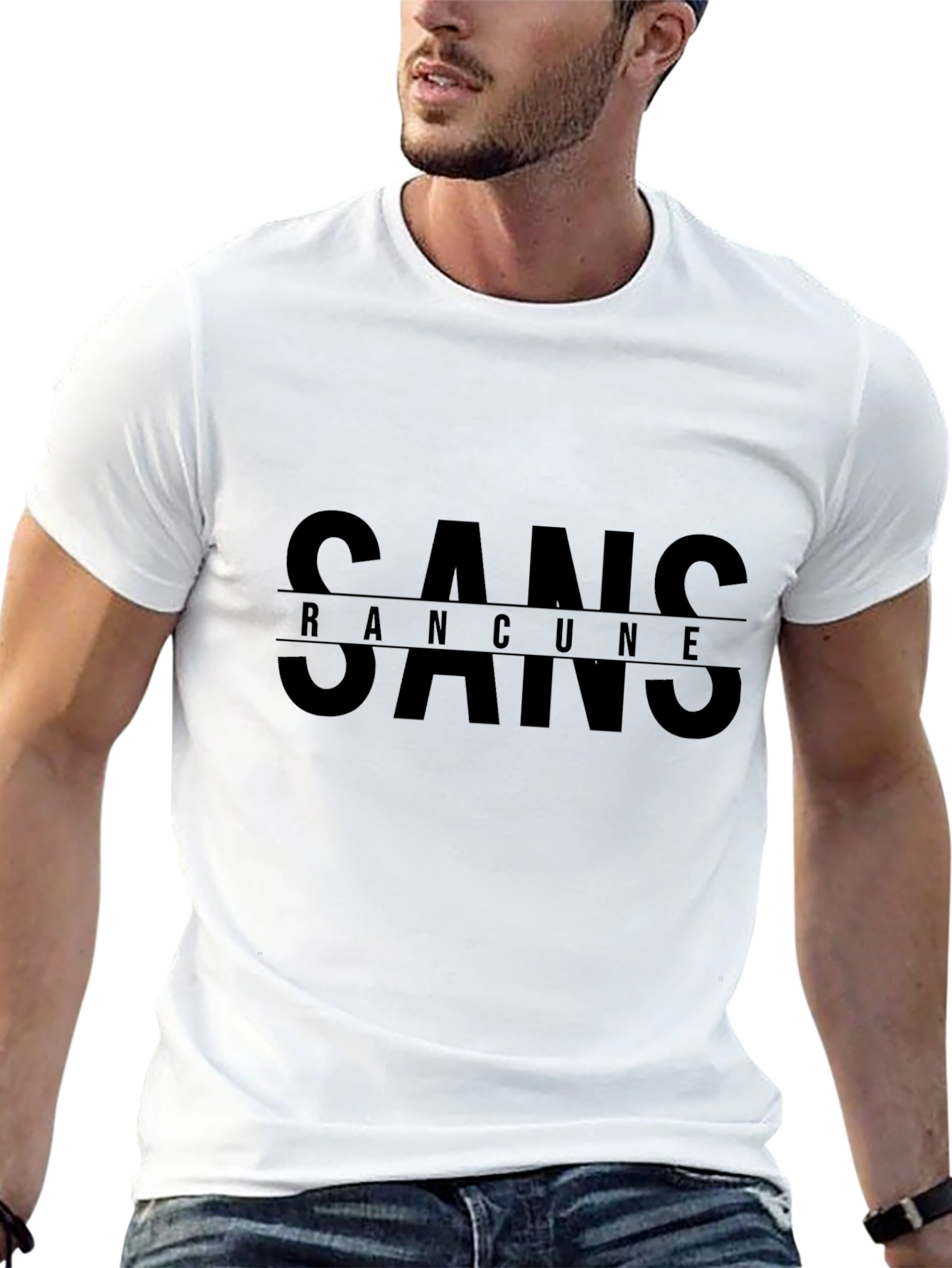 Sans Rancune Graphic T-Shirt - Classic Crew Neck Tee