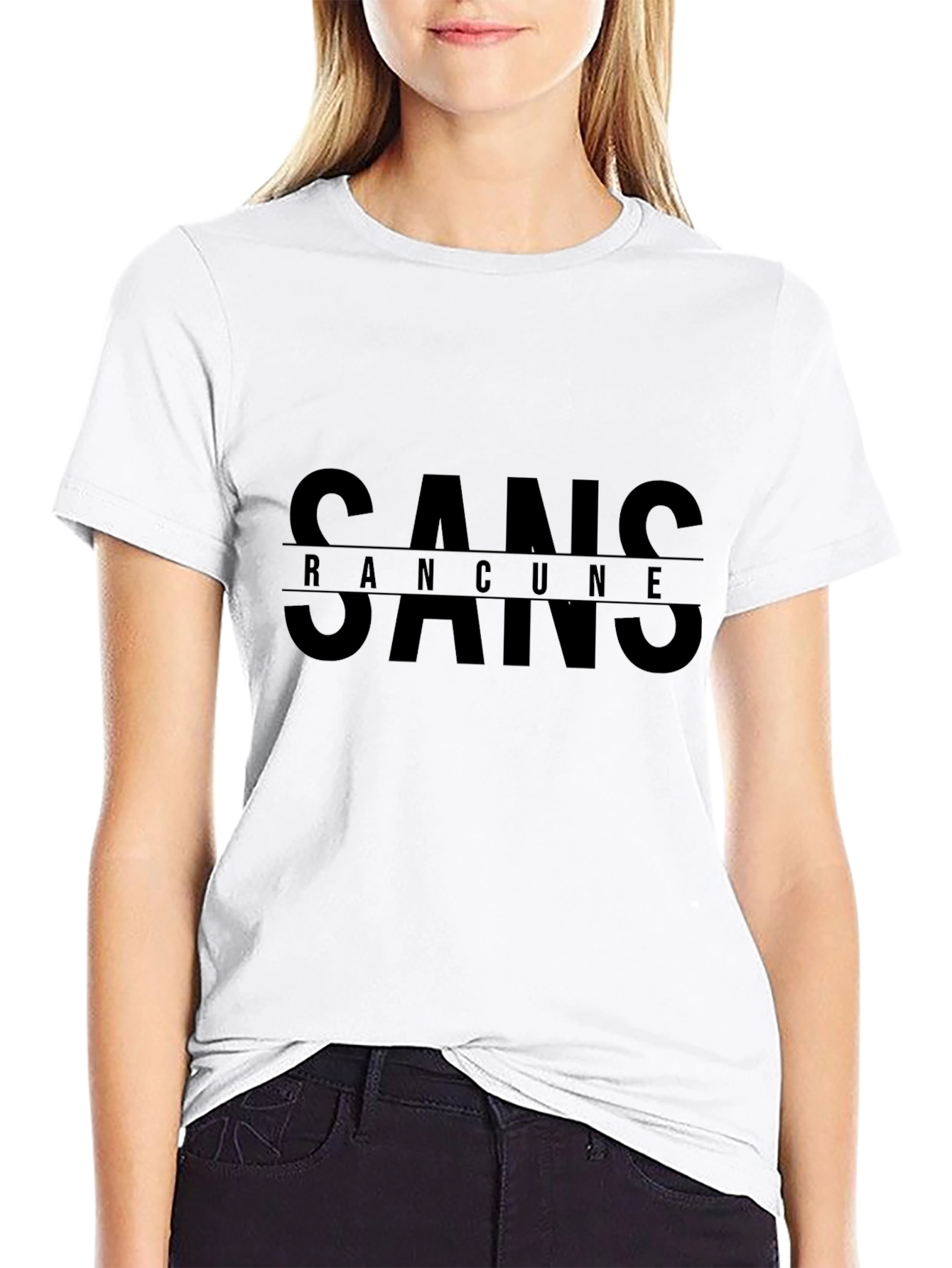 Sans Rancune Graphic T-Shirt - Classic Crew Neck Tee