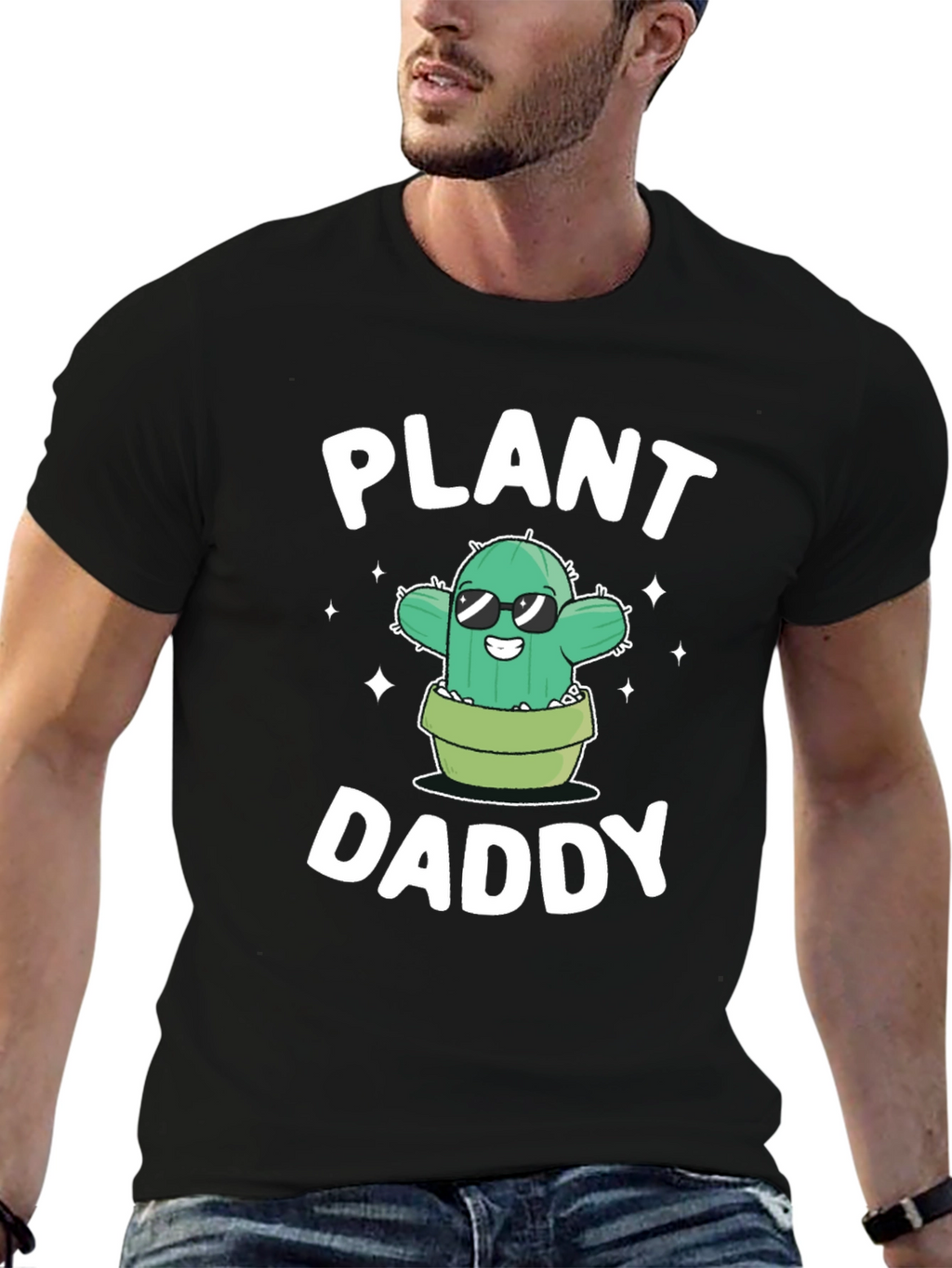 Plant Daddy Graphic Tee - Cool Cactus Lover Shirt