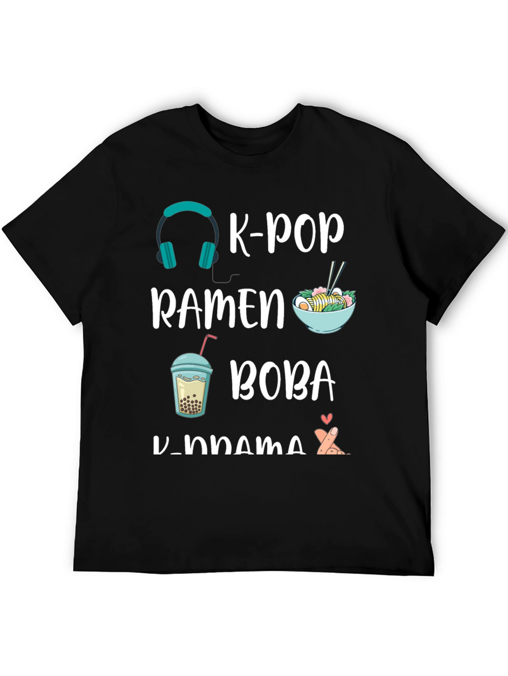 K-Pop Ramen Boba K-Drama T-Shirt