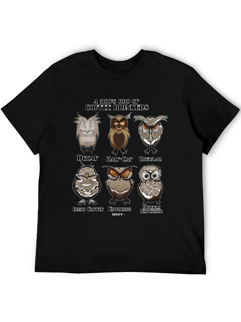 A Hoos Hoo of Coffee Drinkers Graphic T-Shirt