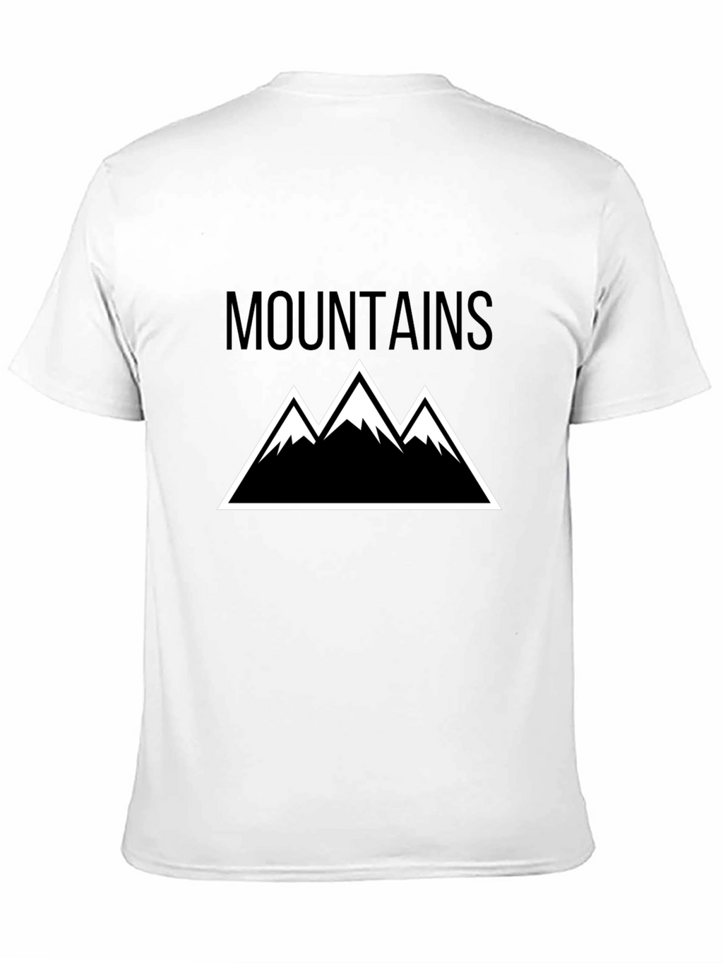 Mountains Graphic Tee - Black Short Sleeve T-Shirt