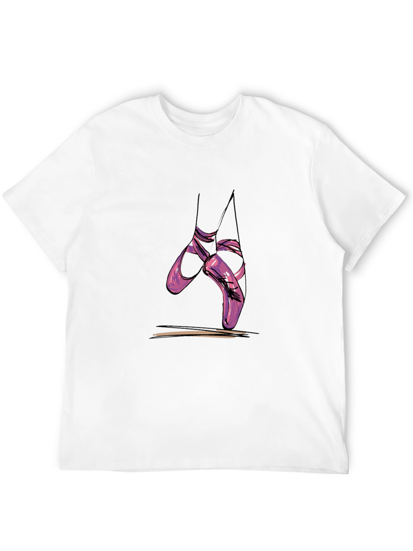 Ballet Shoes Graphic Tee - Casual Comfort
