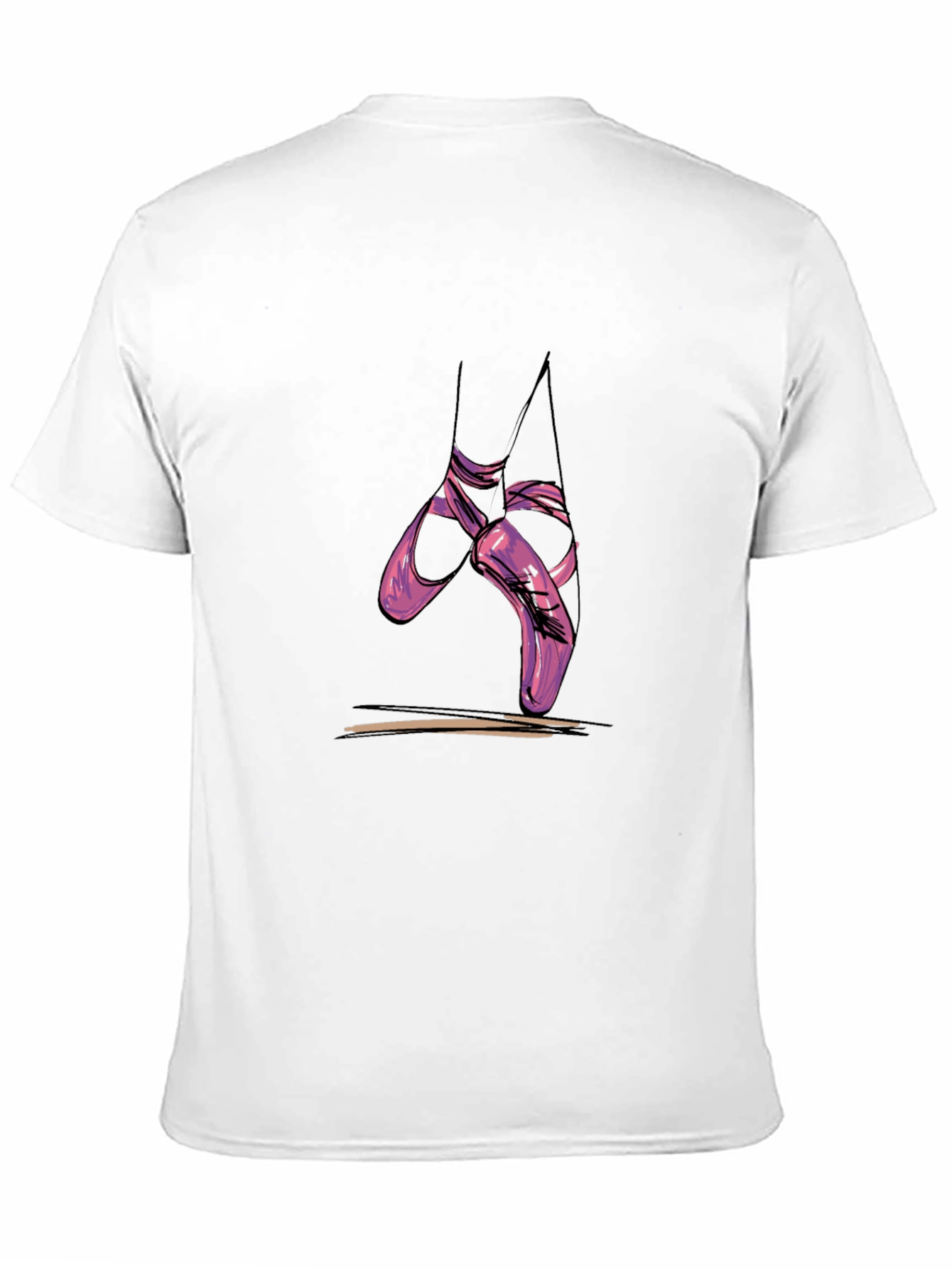 Ballet Shoes Graphic Tee - Casual Comfort