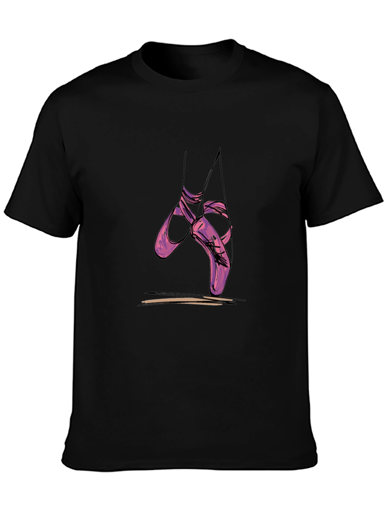Ballet Shoes Graphic Tee - Casual Comfort