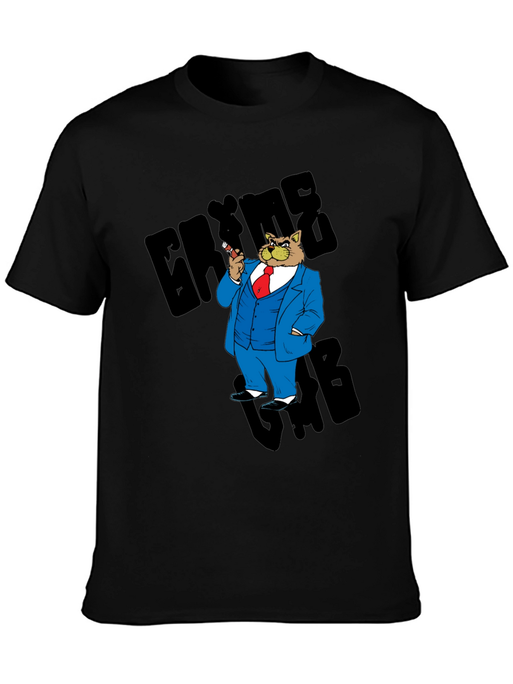 Gangster Cat T-Shirt - Cool Cartoon Graphic Tee