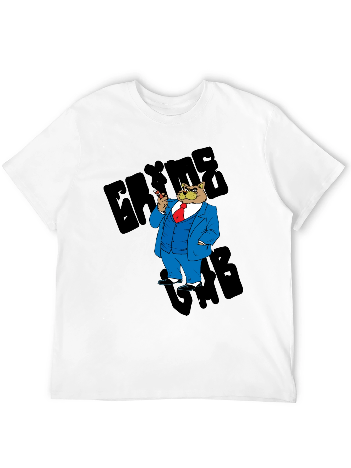 Gangster Cat T-Shirt - Cool Cartoon Graphic Tee