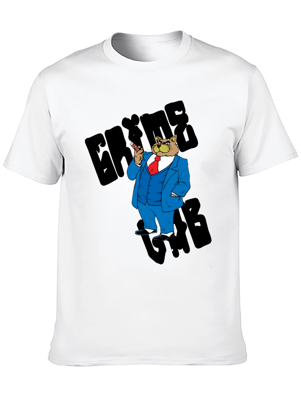 Gangster Cat T-Shirt - Cool Cartoon Graphic Tee