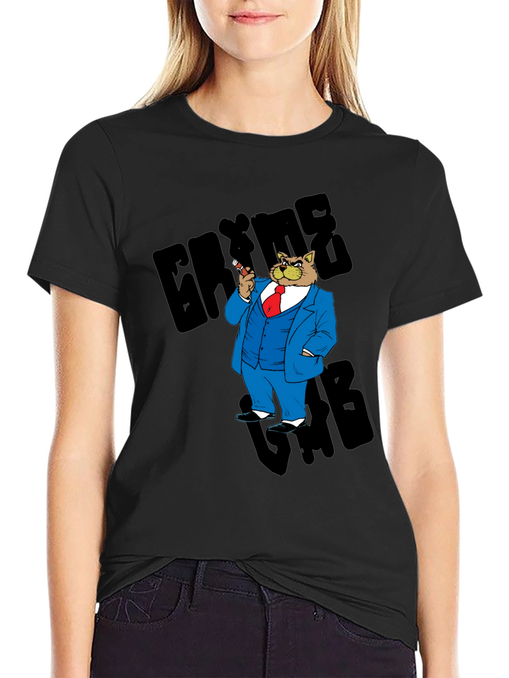 Gangster Cat T-Shirt - Cool Cartoon Graphic Tee