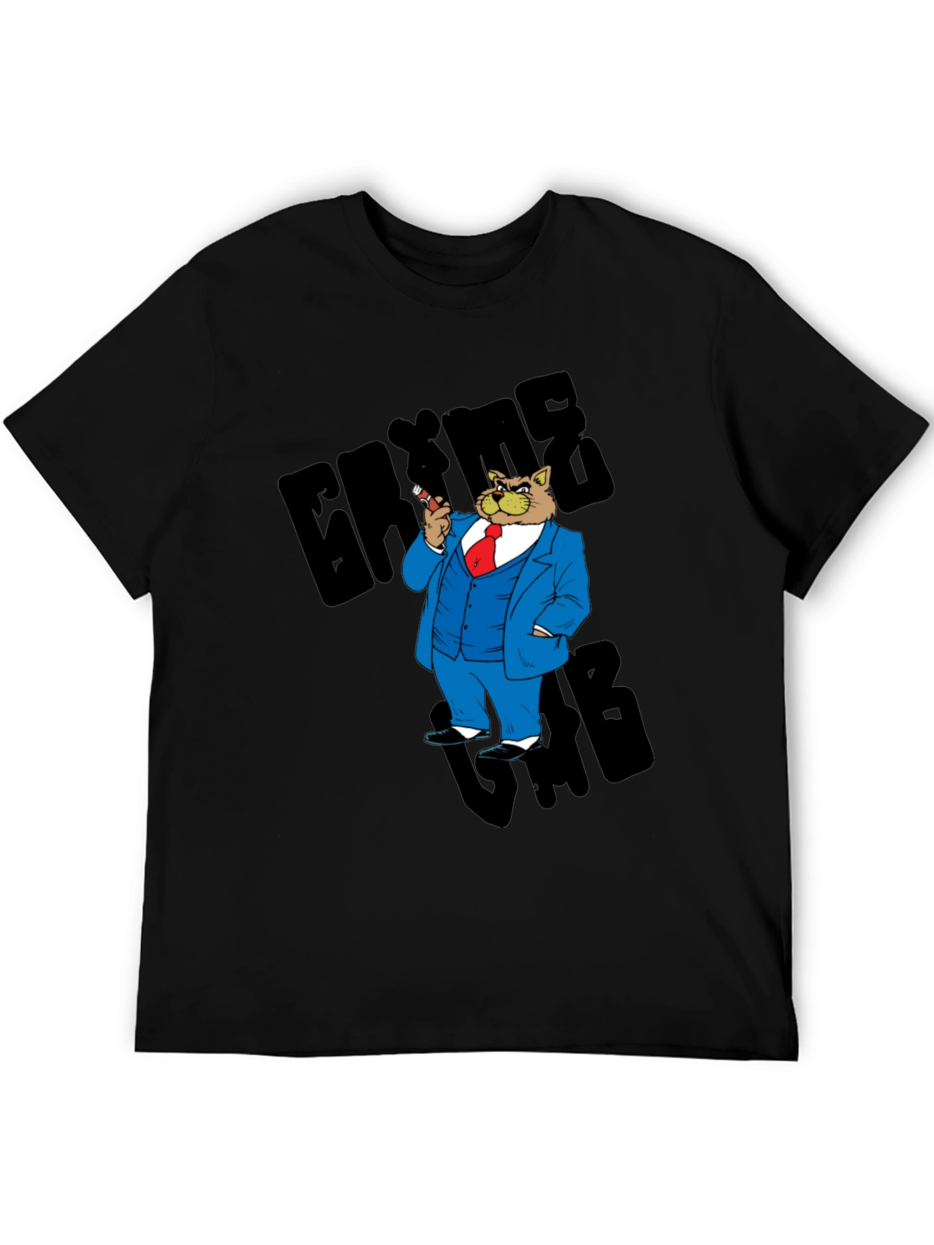 Gangster Cat T-Shirt - Cool Cartoon Graphic Tee