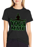 Yoga Mate Graphic T-Shirt - Mens Black Tee