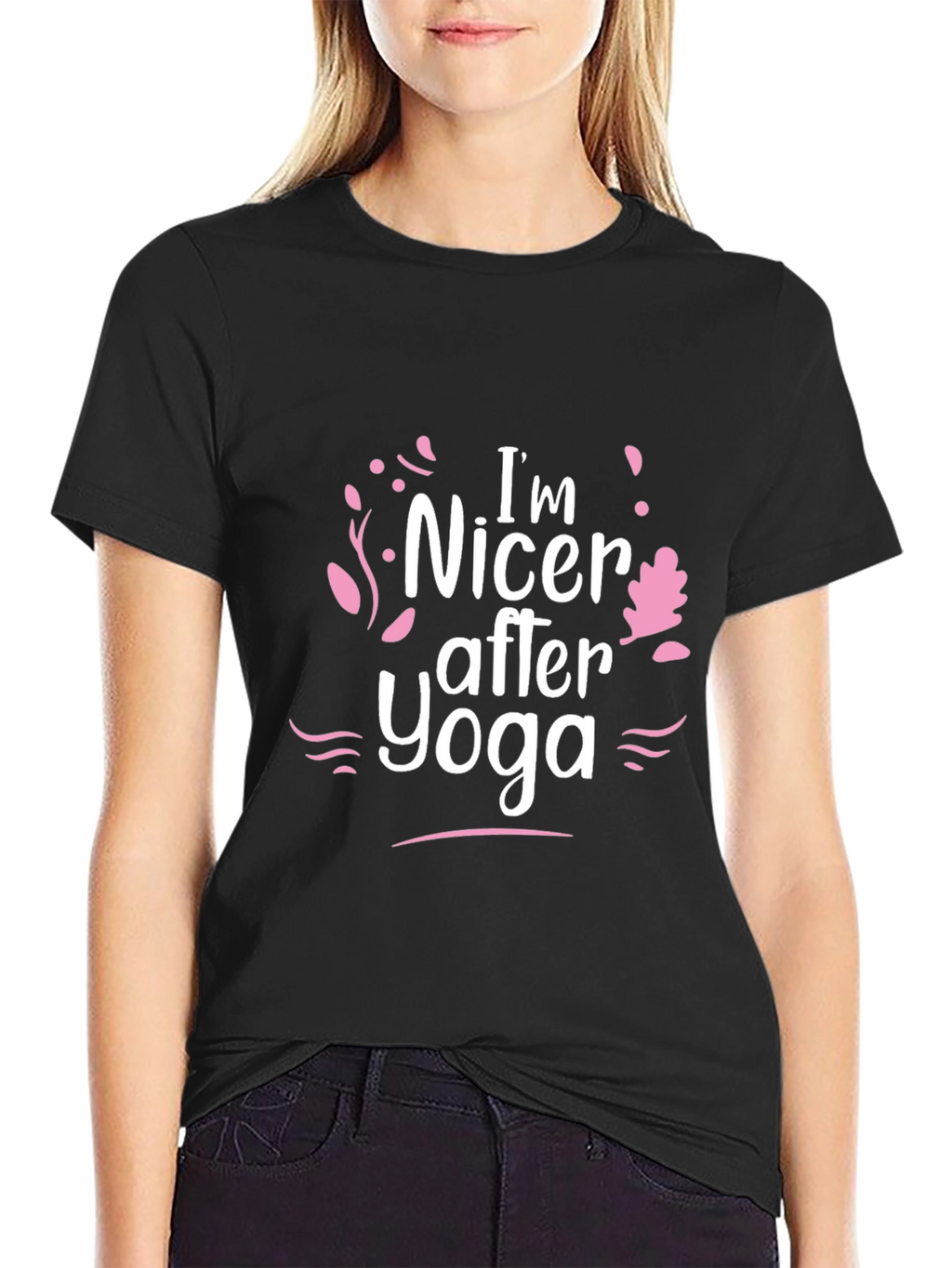 Im Nicer After Yoga Black T-Shirt