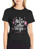 Im Nicer After Yoga Black T-Shirt