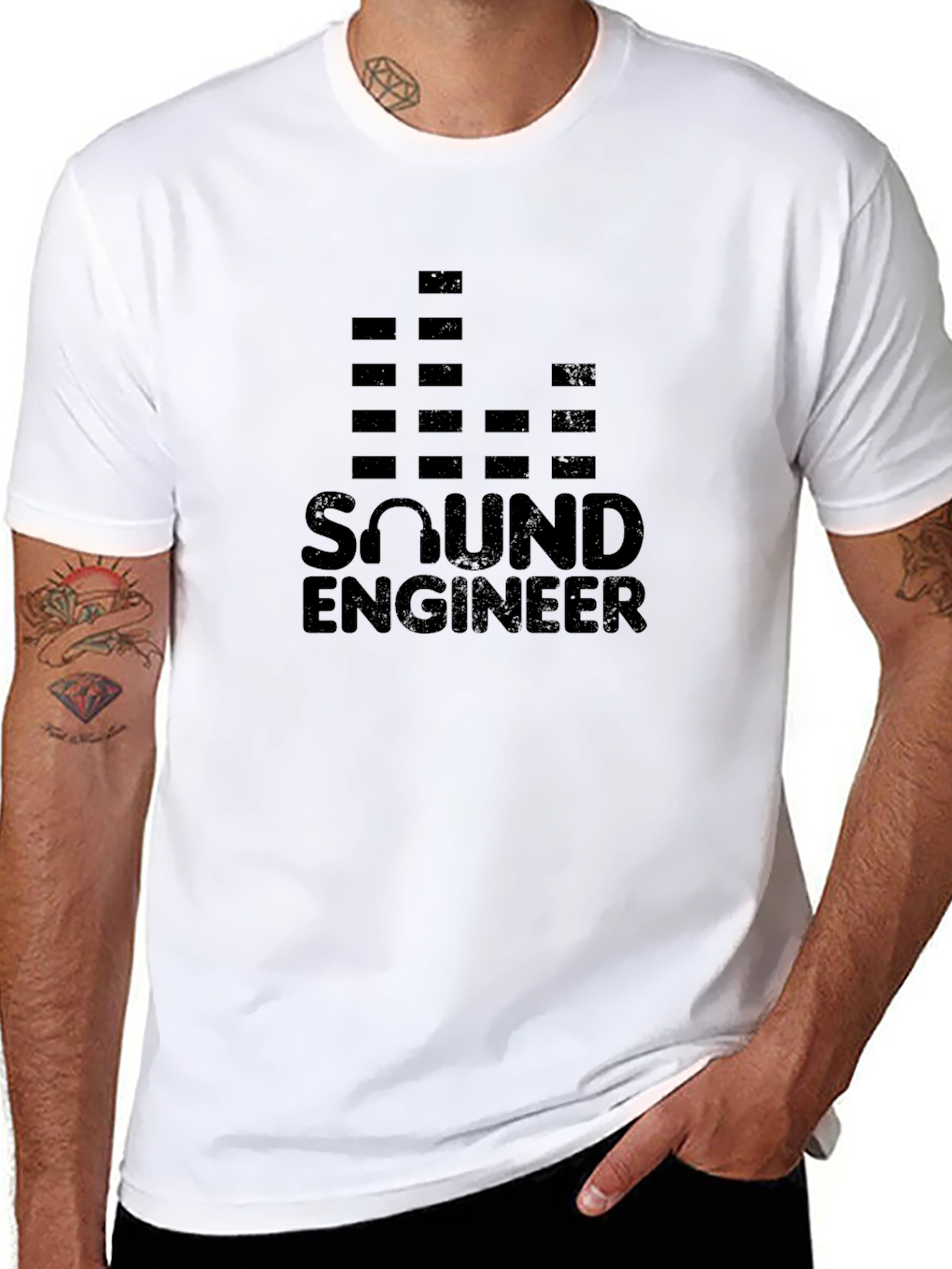 Sound Engineer T-Shirt - Black