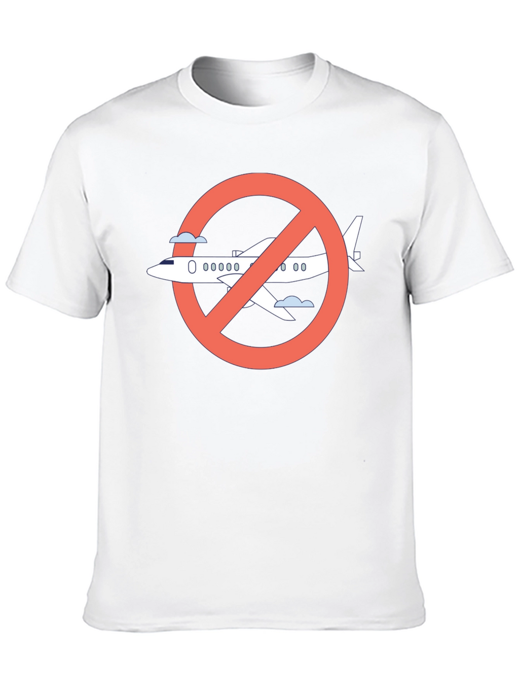 No Fly Zone Graphic Tee - Black Cotton T-Shirt