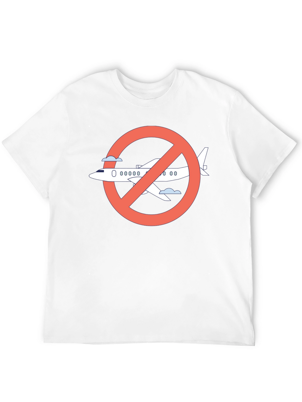 No Fly Zone Graphic Tee - Black Cotton T-Shirt