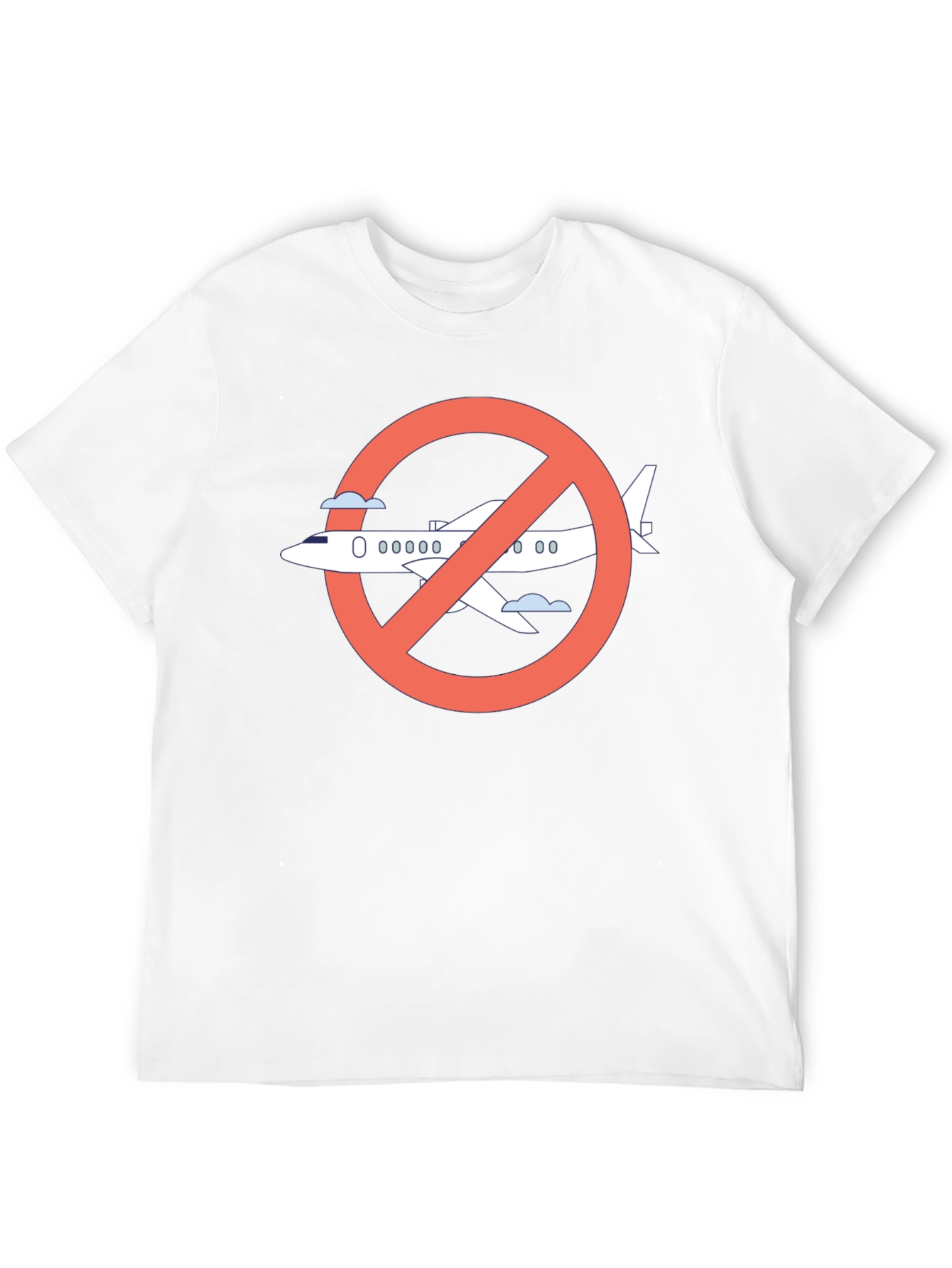 No Fly Zone Graphic Tee - Black Cotton T-Shirt