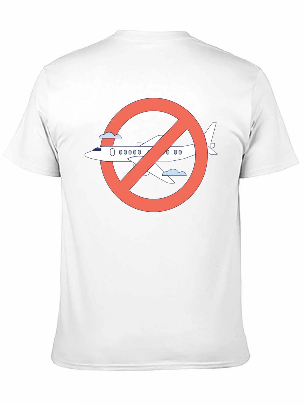 No Fly Zone Graphic Tee - Black Cotton T-Shirt