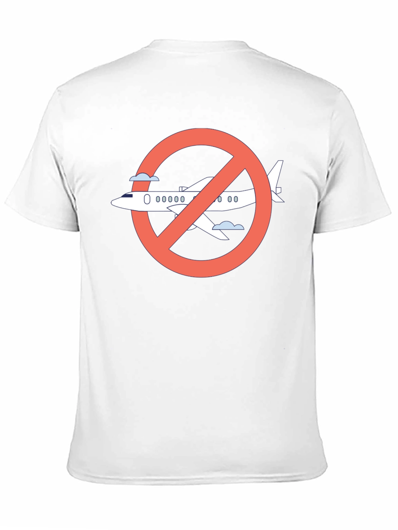 No Fly Zone Graphic Tee - Black Cotton T-Shirt