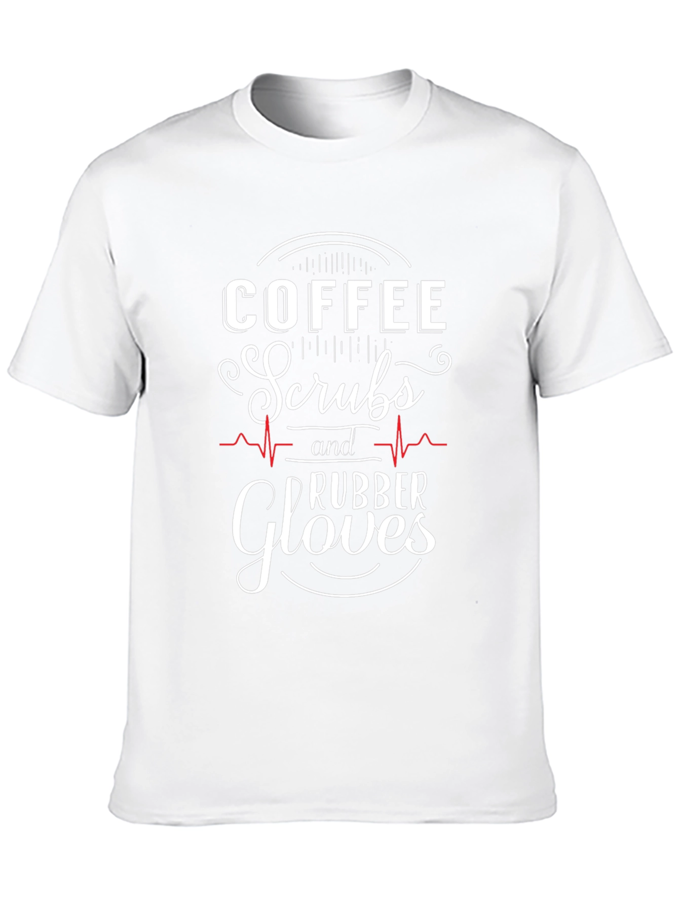 Coffee Scrubs Rubber Gloves Graphic T-Shirt