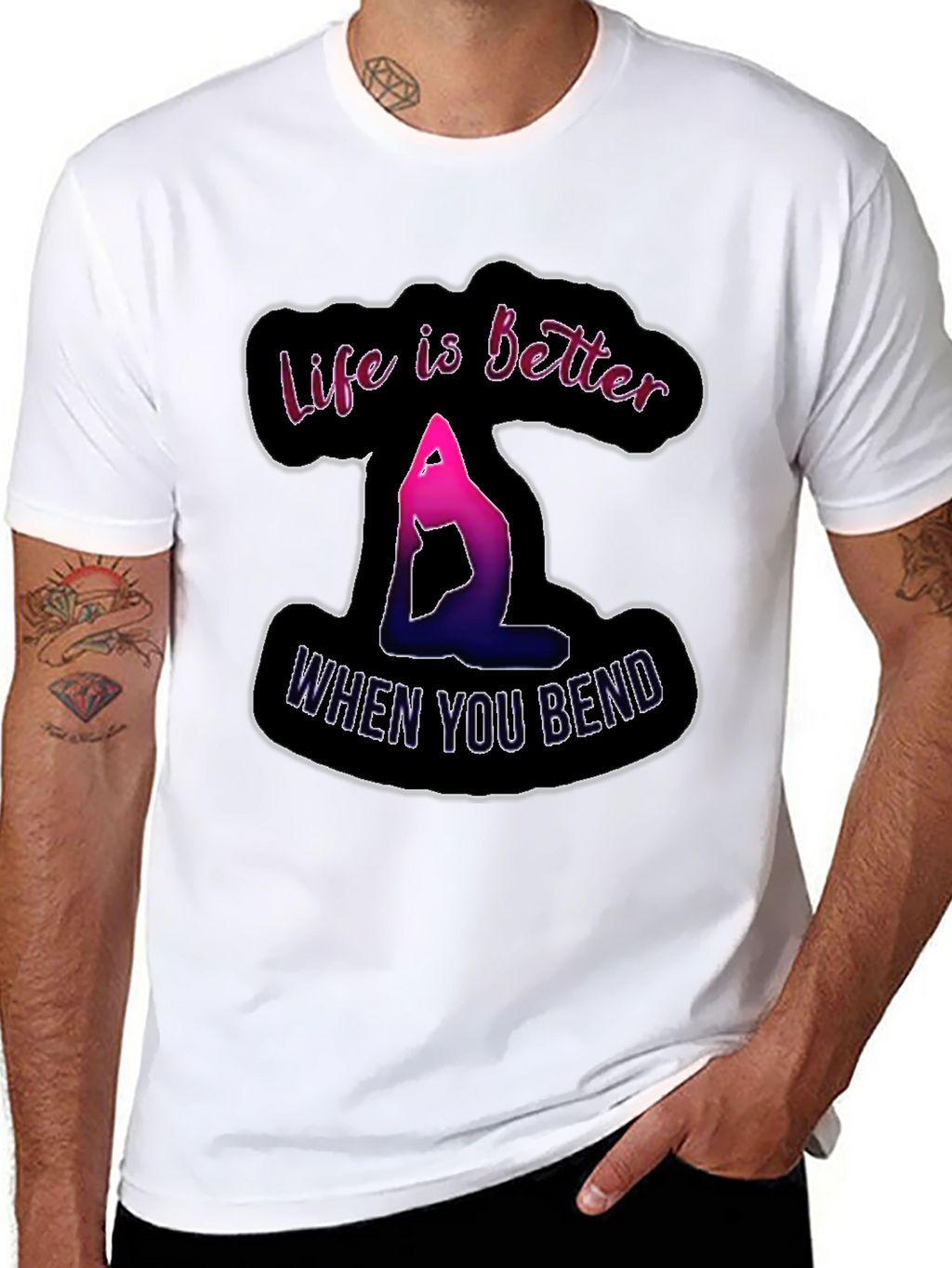 Yoga Life T-Shirt - Bendy Fun